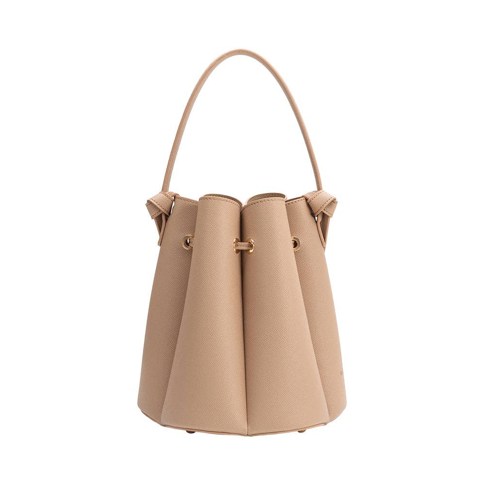 Laguna Nude Recycled Vegan Leather Top Handle Bag-Hand In Pocket
