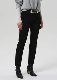 Citizens of Humanity Isola Slimcut- Plush Black-Hand In Pocket