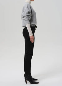 Citizens of Humanity Isola Slimcut- Plush Black-Hand In Pocket