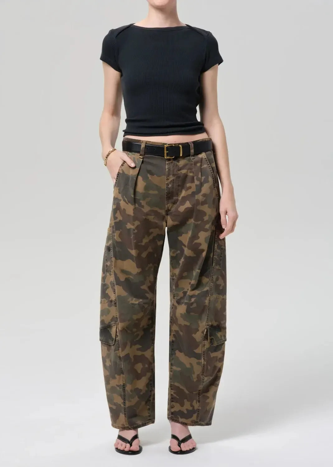 Citizens of Humanity Flight Pant - Camo-Hand In Pocket