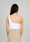 RD Style Tani One Shoulder Bodysuit - White-Hand In Pocket