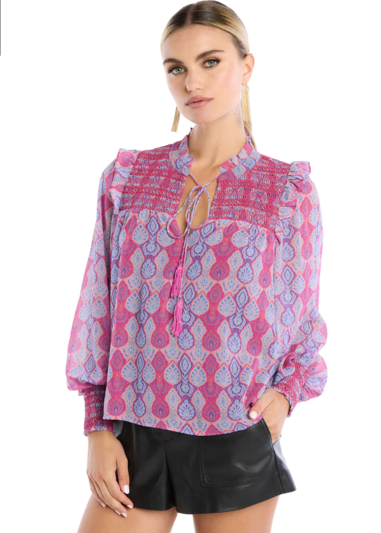 Bishop Blouse ***FINAL SALE***-Hand In Pocket