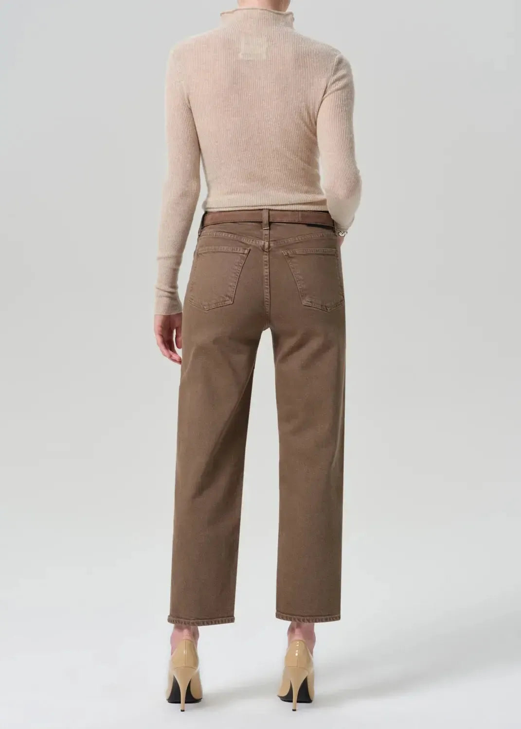 Citizens of Humanity Palma Straight - Cocoa-Hand In Pocket