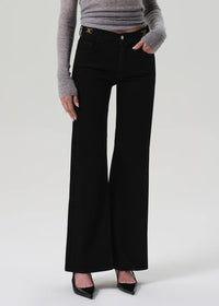 Citizens of Humanity Kimberly Flare with Horsebit Jean - Rich Black-Hand In Pocket