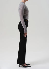 Citizens of Humanity Kimberly Flare with Horsebit Jean - Rich Black-Hand In Pocket