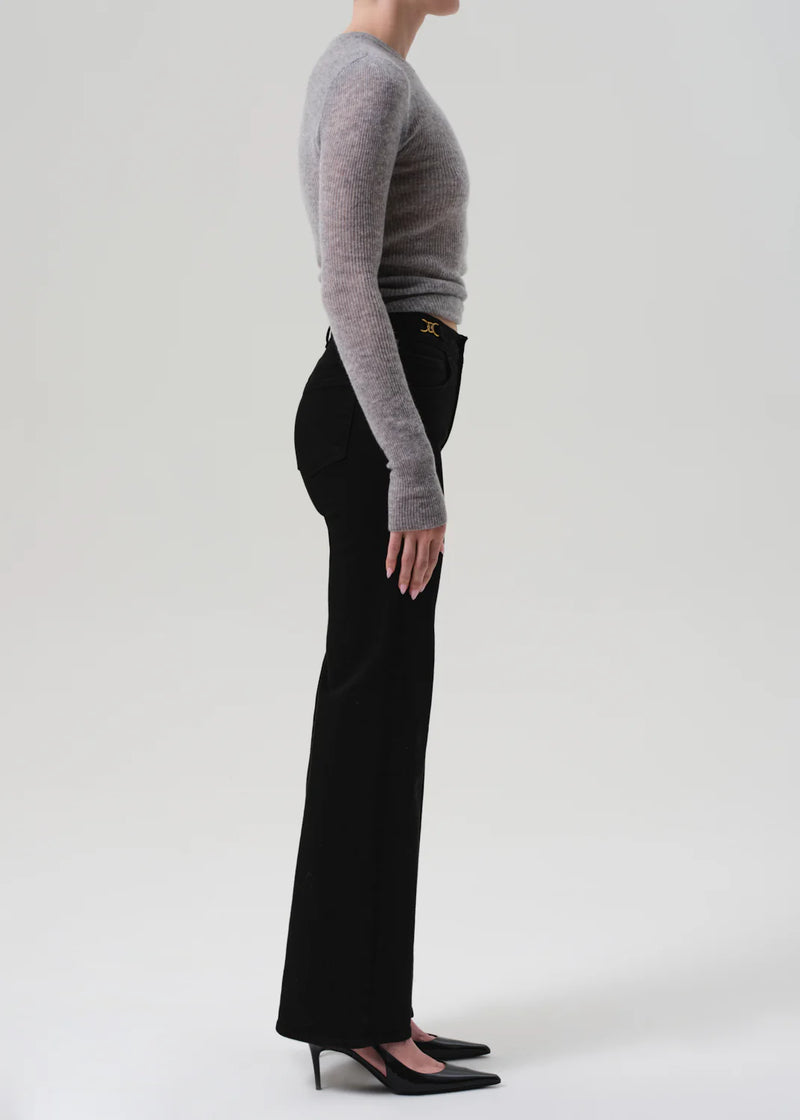 Citizens of Humanity Kimberly Flare with Horsebit Jean - Rich Black-Hand In Pocket