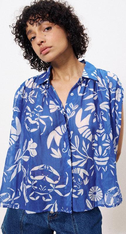 FRNCH Itia Shirt- Homard ***FINAL SALE***-Hand In Pocket