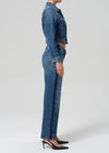 Citizens of Humanity Lindz Easy Straight w/ Tuxedo Stripe - Liro-Hand In Pocket