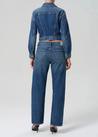 Citizens of Humanity Lindz Easy Straight w/ Tuxedo Stripe - Liro-Hand In Pocket