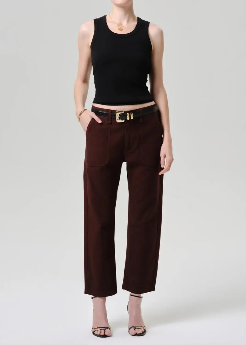 Citizens of Humanity Winslow Utility Pant - Mahogany-Hand In Pocket