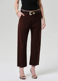 Citizens of Humanity Winslow Utility Pant - Mahogany-Hand In Pocket