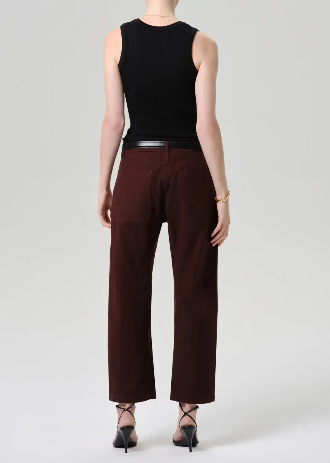 Citizens of Humanity Winslow Utility Pant - Mahogany-Hand In Pocket