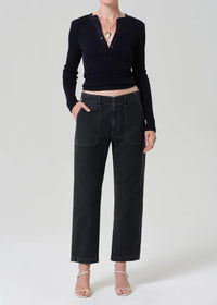 Citizens of Humanity Winslow Utility Pant - Washed Black-Hand In Pocket