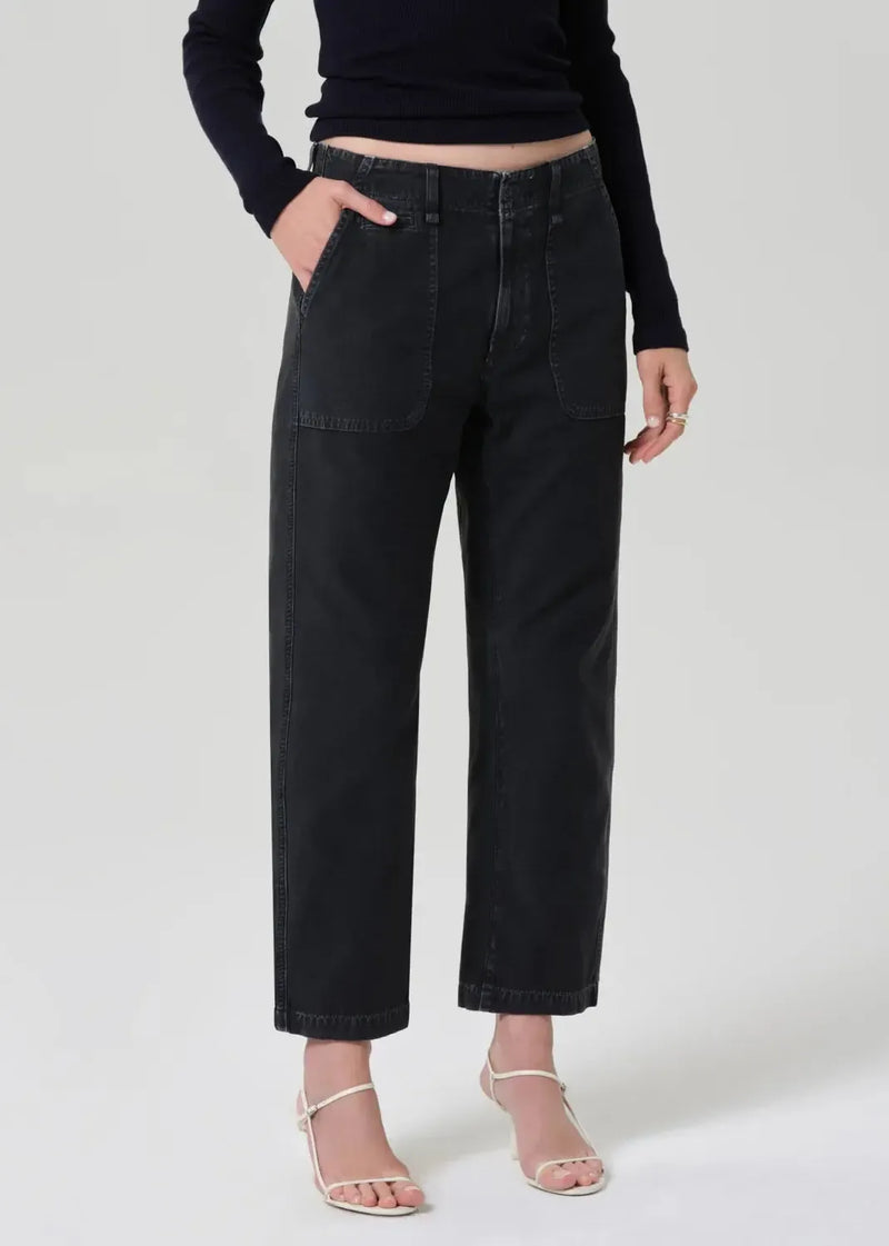 Citizens of Humanity Winslow Utility Pant - Washed Black-Hand In Pocket