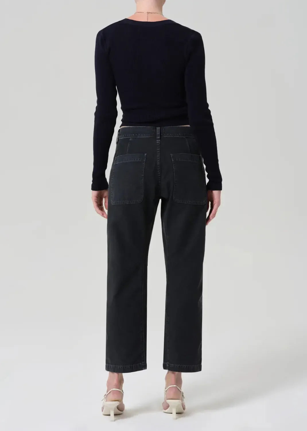 Citizens of Humanity Winslow Utility Pant - Washed Black-Hand In Pocket