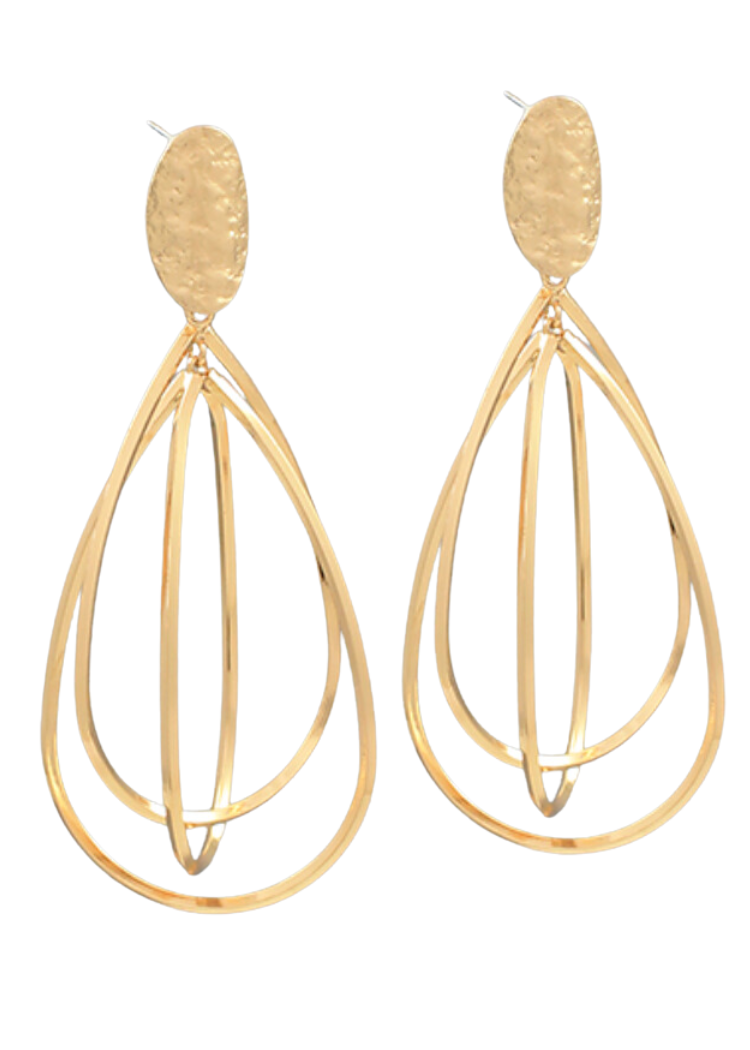 Devina Teardrop Earrings-Hand In Pocket