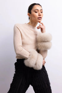 Lisa Maree Samara Sweater - Tan-Hand In Pocket