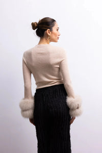 Lisa Maree Samara Sweater - Tan-Hand In Pocket