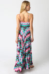 Elina Maxi Dress- Pink/Brown Multi-Hand In Pocket