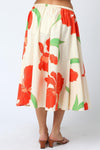 Lilly Floral Skirt- Nat. Orange-Hand In Pocket