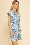 Lillian Mini Dress- Blue-Hand In Pocket