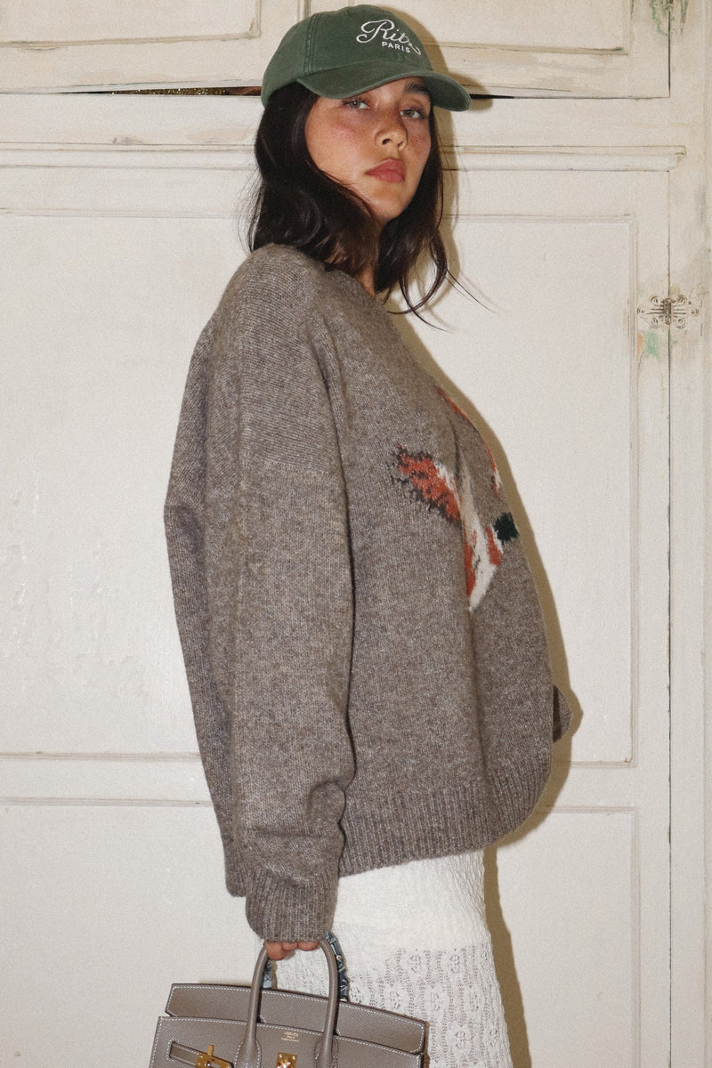 Bailey Rose Flying Duck Sweater-Hand In Pocket