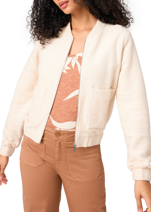 Sanctuary Casey Knit Bomber-Hand In Pocket
