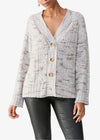 Sanctuary Cozy Mornings Cardi - Light Mineral-Hand In Pocket