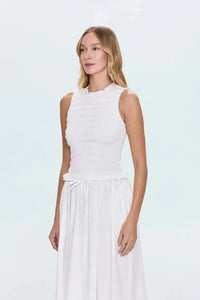 Pistola Phoebe Top- Le Blanc-Hand In Pocket