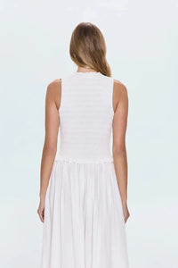 Pistola Phoebe Top- Le Blanc-Hand In Pocket