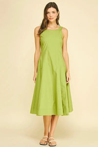 Margot Midi Dress - Matcha-Hand In Pocket