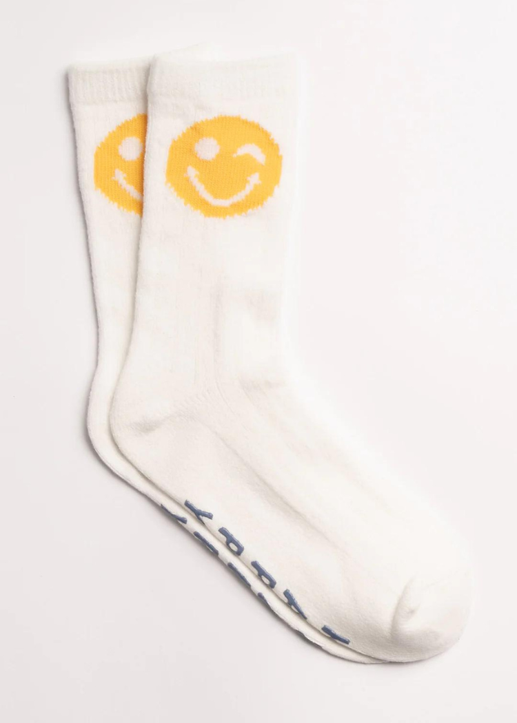 Oh So Happy Socks - Ivory-Hand In Pocket