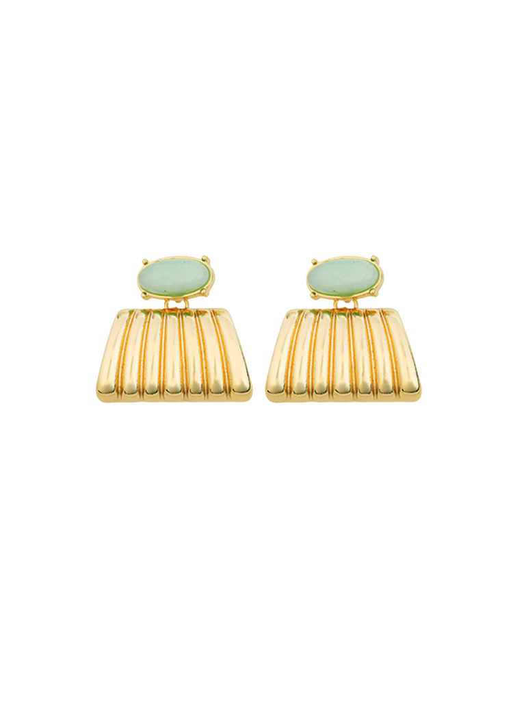 Catherine Earrings -Mint-Hand In Pocket