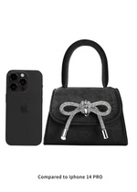 Melie Bianco Sabrina Mini Velvet Bag-Hand In Pocket