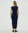 Michael Stars Calliope Extended Sleeve Maxi Dress- Nocturnal-Hand In Pocket