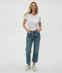 Michael Stars Rico Crew Neck - White