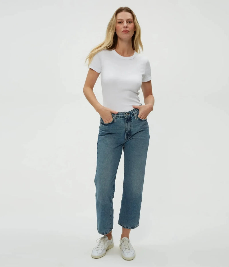 Michael Stars Rico Crew Neck - White