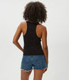 Michael Stars Cher Scoop Neck Tank- Black-Hand In Pocket