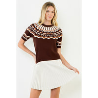 THML Margo Sweater - Cinnamon-Hand In Pocket