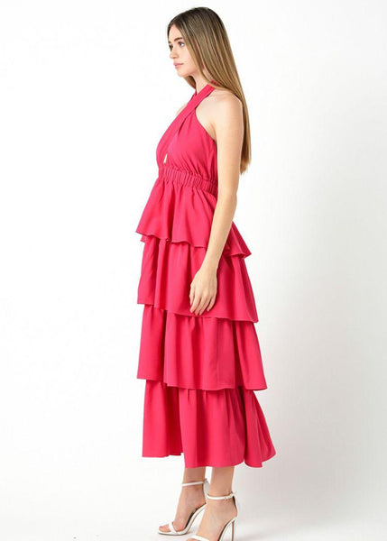Gabriella Halter Neck Tiered Dress ***FINAL SALE*** – Hand In Pocket