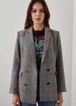 Rails Jac Houndstooth Blazer-Hand In Pocket