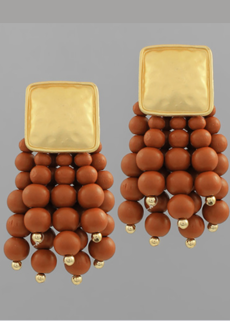 Neve Earrings-Brown-Hand In Pocket