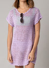 Delaney Cover Up Dress - Lilac-Hand In Pocket
