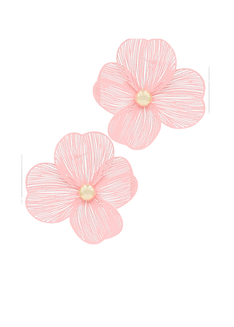 Ximena Color Flower Earrings-Hand In Pocket
