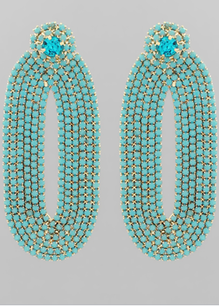 Kira Drops-Turquoise-Hand In Pocket