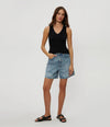 Michael Stars Maggie Crop Tank - Black-Hand In Pocket
