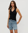 Michael Stars Maggie Crop Tank - Black-Hand In Pocket