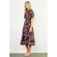 THML Elora Floral Maxi Dress-Hand In Pocket