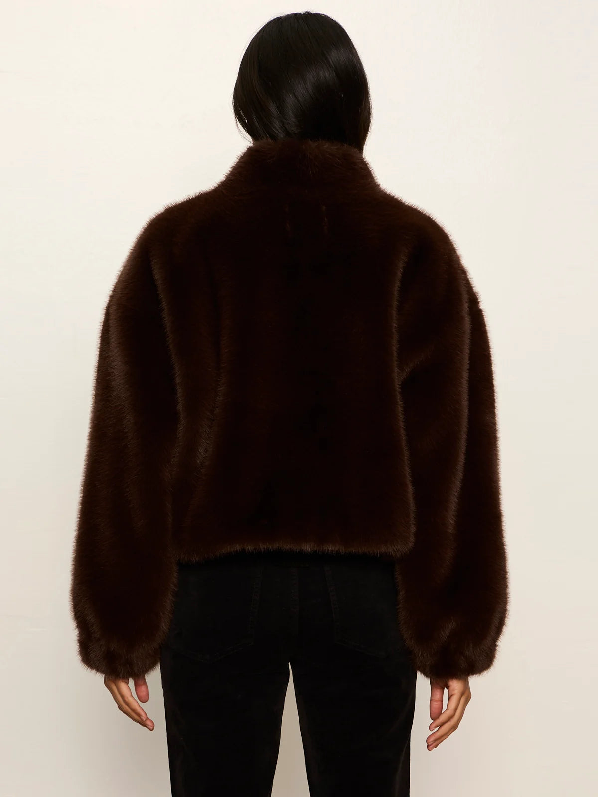Sanctuary Everest Fur Bomber - Espresso Martini