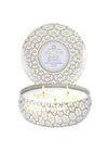 Voluspa 3 Wick Tin Candle- Suede Blanc-Hand In Pocket